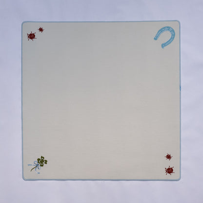 Cream Charm Felt Mahjong Mat