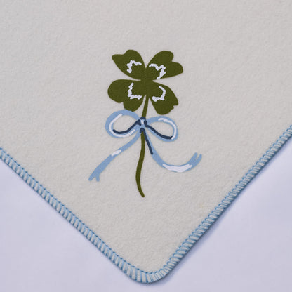 Cream Charm Felt Mahjong Mat