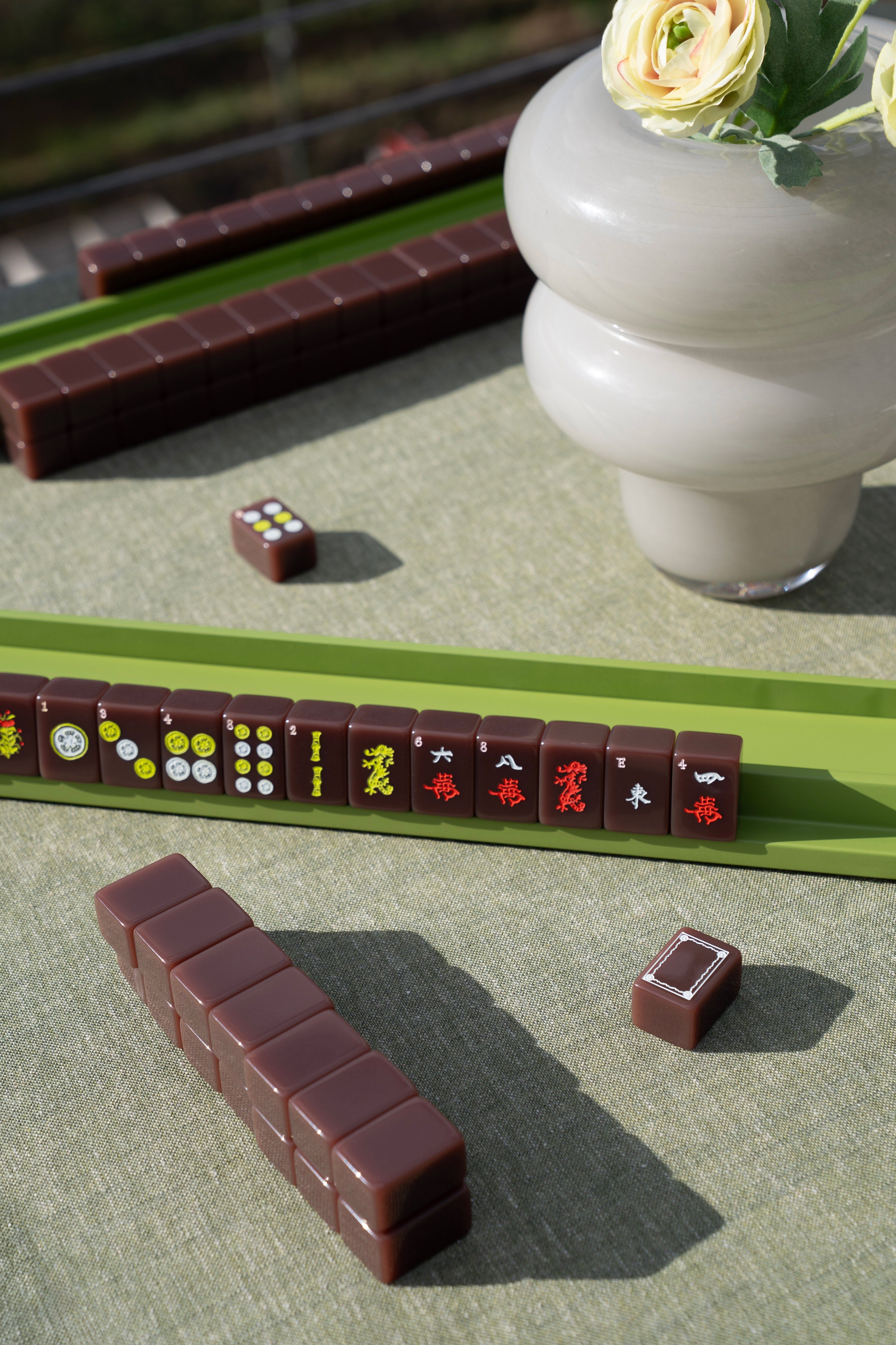 Mahjong Racks with Magnetic Pushers | Brooklyn Mahjong