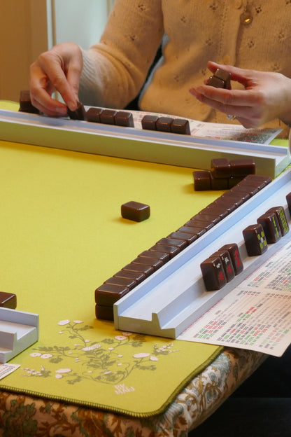 Pear Floral Felt Mahjong Mat