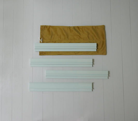 Celadon Lacquer Pusher Racks (Set of 4)