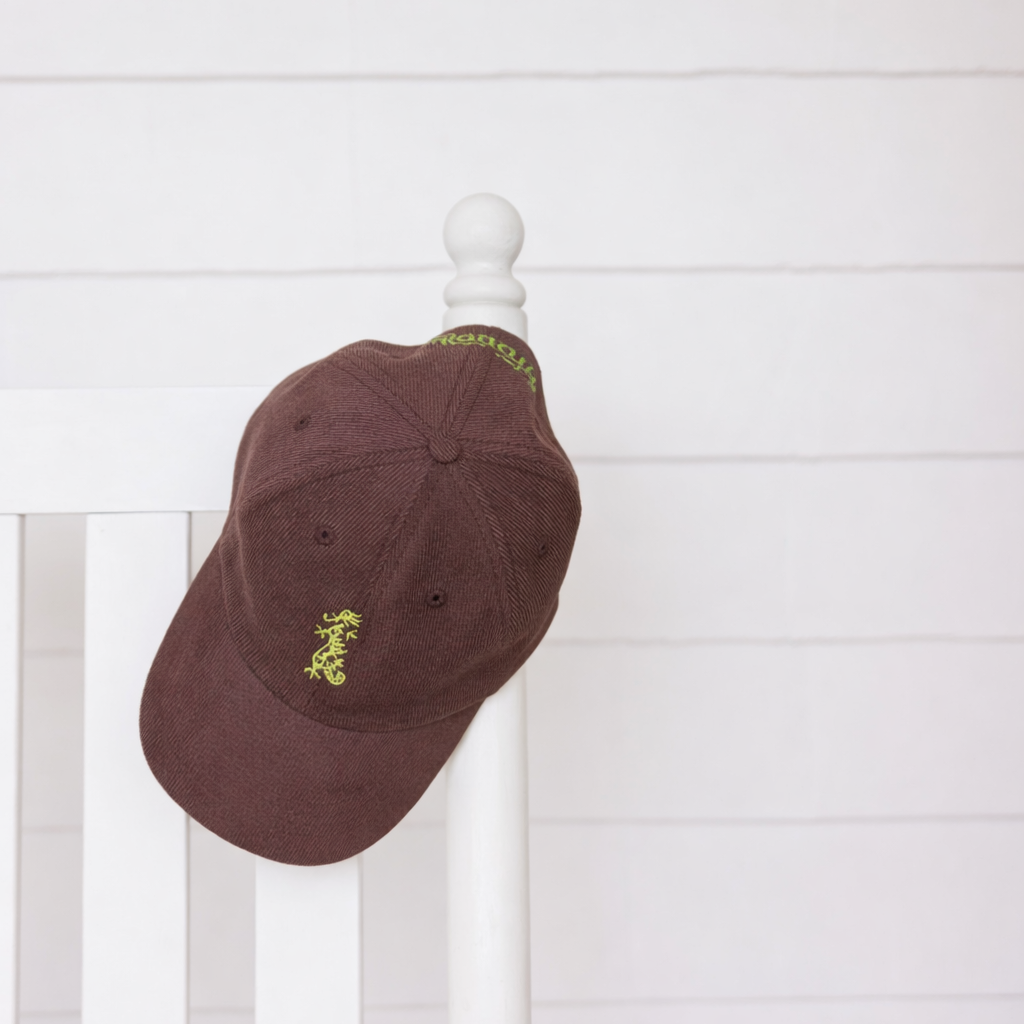 Dragon Brown Corduroy Baseball Cap